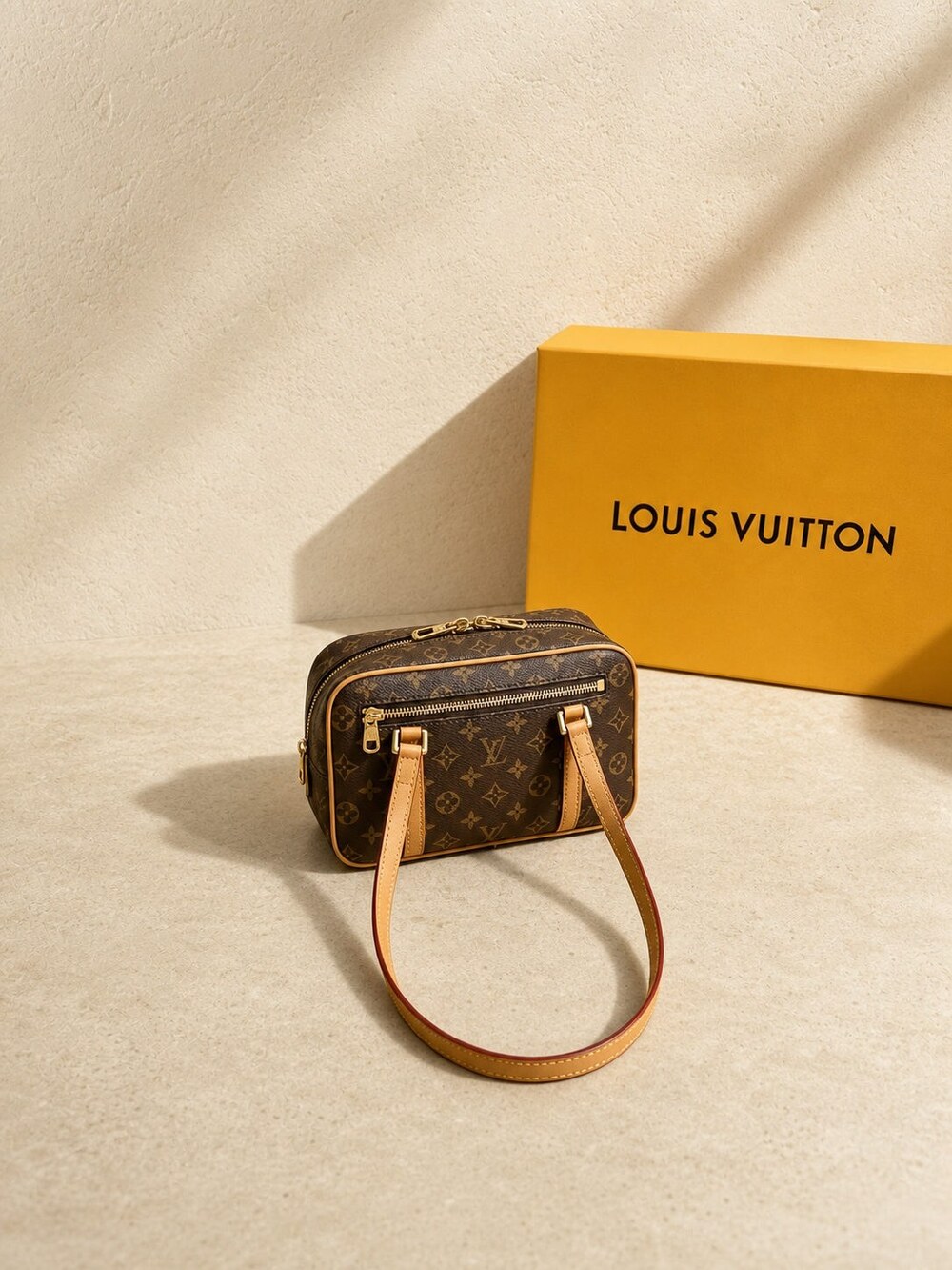 Louis Vuitton Cite Monogram Canvas Top Handle Bag - Picture 5 of 6